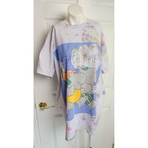 1980's Boyton Hippo Beach Time Tie Dyed